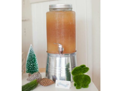 Lancaster Glass 1-Gallon Beverage Dispenser - Mason Jar Style
