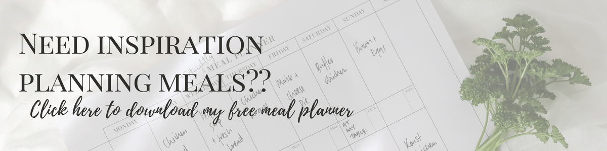 Free Meal Planner | The Style Aesthetic