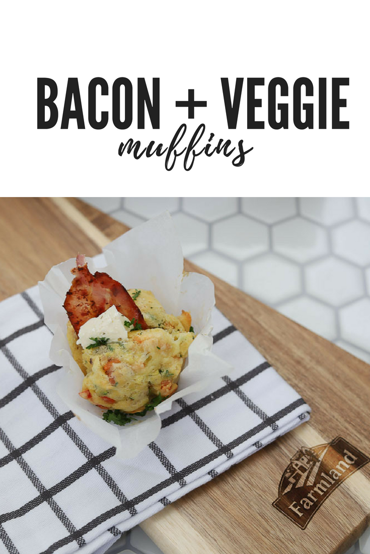 Bacon & Veggie Muffin Recipe | The Style Aesthetic