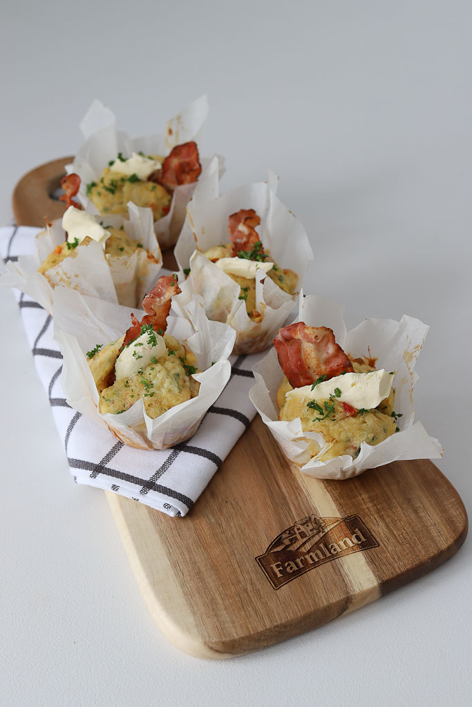 The Style Aesthetic | Bacon & Veggie Muffin Recipe | Farmland Bacon